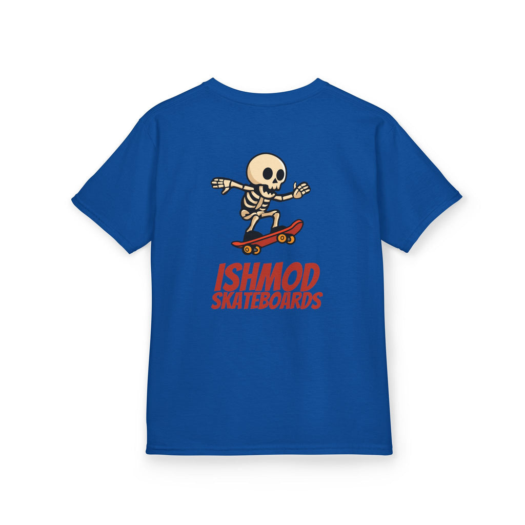 ISHMOD Skateboards Skeleton Unisex Kids Tee