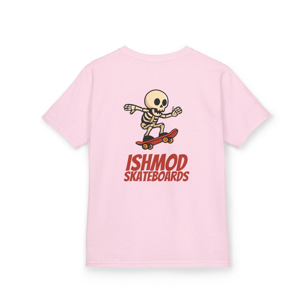 ISHMOD Skateboards Skeleton Unisex Kids Tee