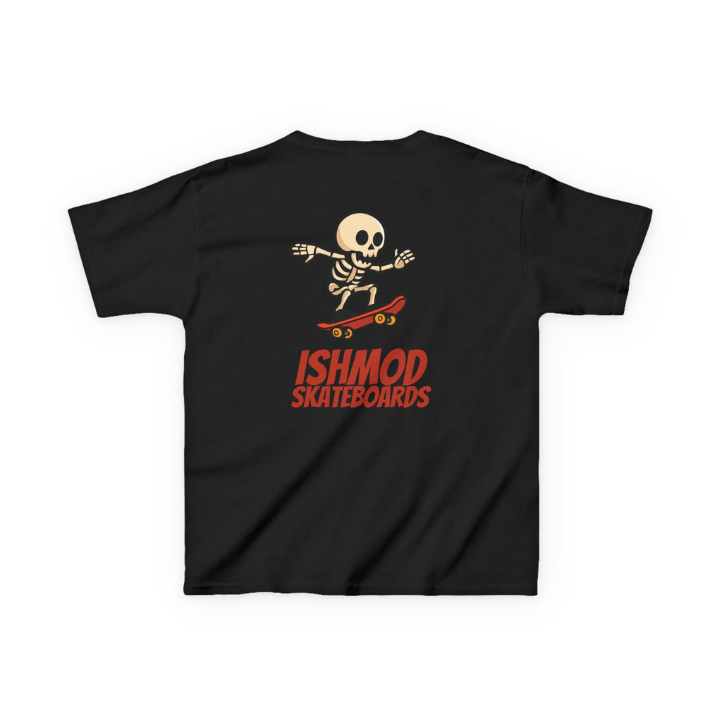 ISHMOD Skateboards Skeleton Unisex Kids Tee