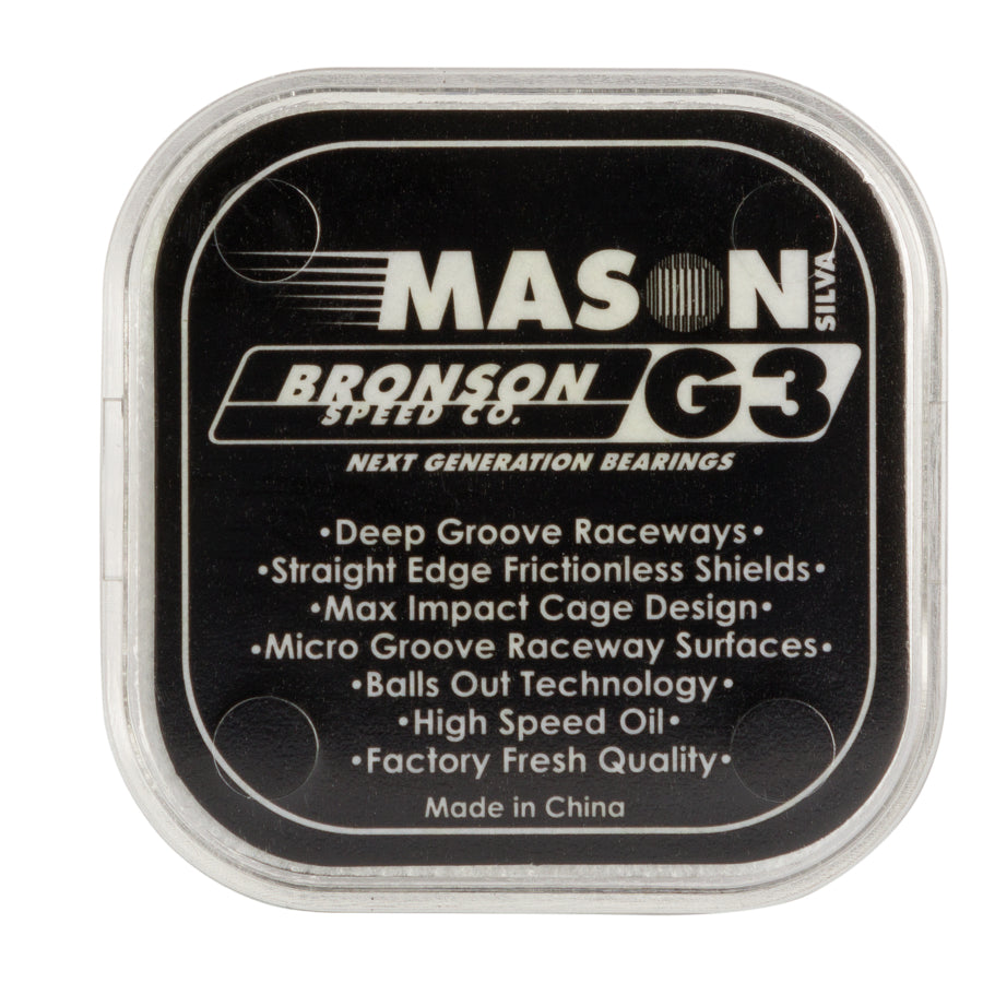 Bronson Speed Co. Mason Silva Pro G3 Skateboard Bearings (set of 8)