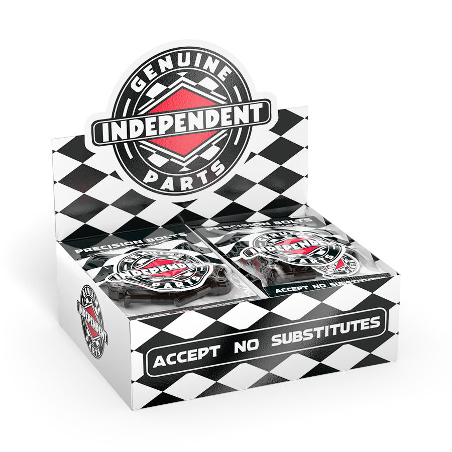 Independent Truck Co. Genuine Parts 1" Black Skateboard Mounting Hardware