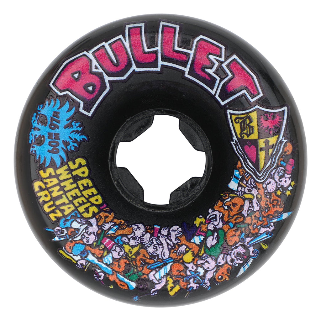 Slime Balls Bullet Riot Vomits Black 60mm 97a Skateboard Wheels