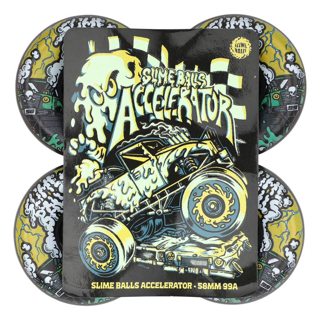 Slime Balls Accelerator Vomit Mini Black 58mm 99a Skateboard Wheels