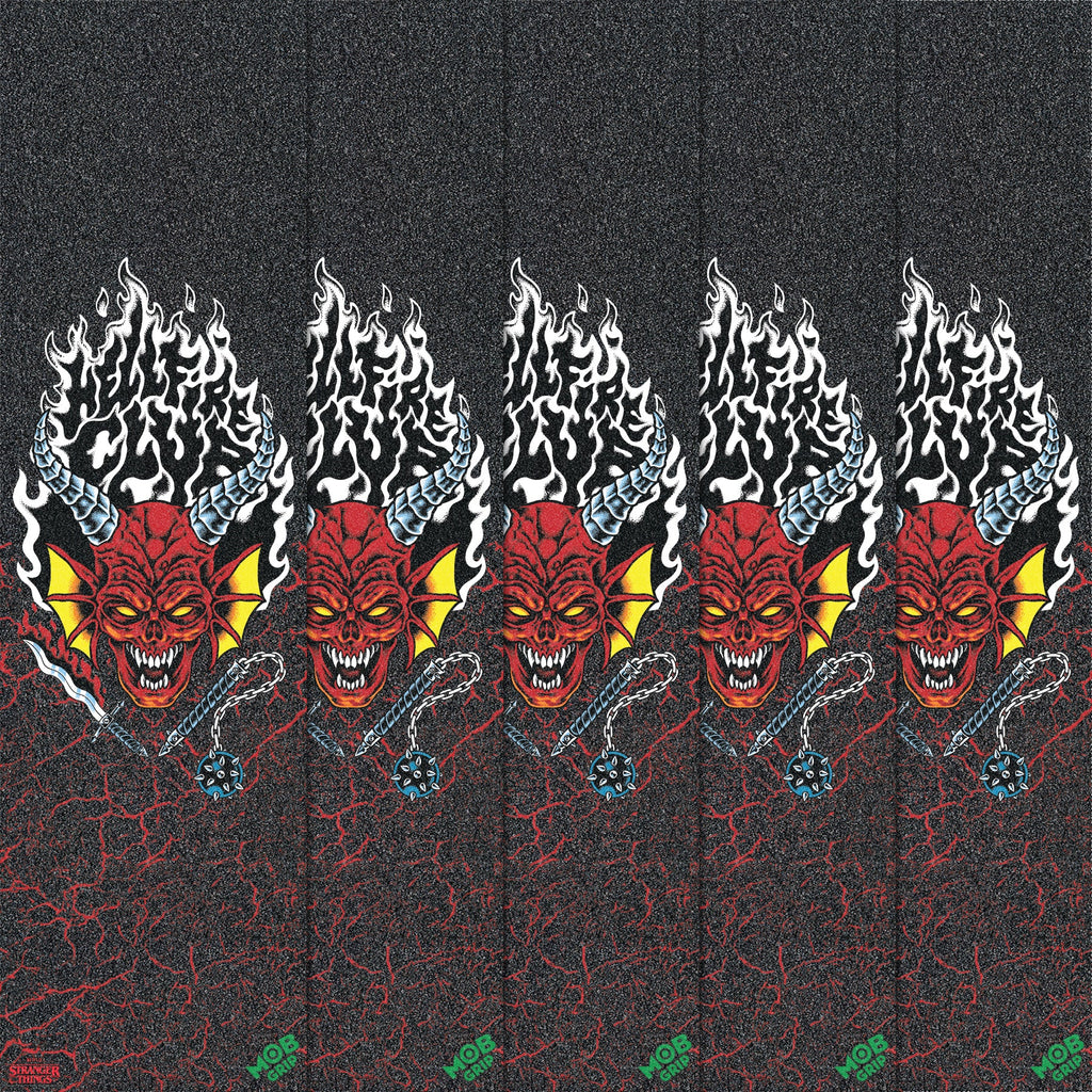 Mob x Stranger Things Hellfire Club 9" Skateboard Grip Tape